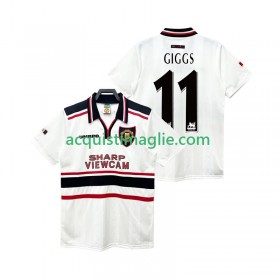 Divisa di Calcio Manchester United GIGGS 11 1999 Retro Trasferta 1998
